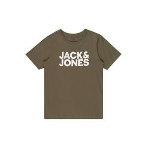 Jack & Jones Junior Póló  sötétzöld / fehér