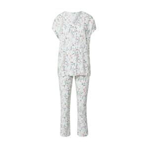 Esprit Bodywear Pyjama 'Armatha'  fehér / zöld / kék / piros / világos-rózsaszín