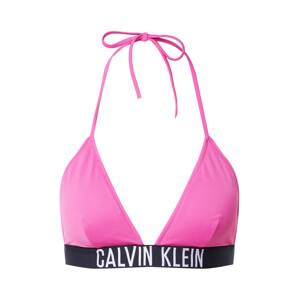 Calvin Klein Swimwear Bikini felső  fekete / fehér / rózsaszín