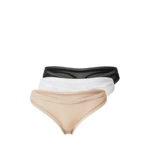 Calvin Klein Underwear String bugyik  bézs / fekete / fehér