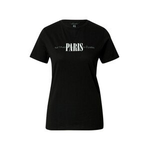 NEW LOOK Póló 'PARIS'  fekete / fehér
