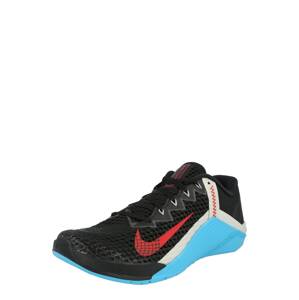 NIKE Sportcipő 'Nike Metcon 6'  fekete / piros / fehér / türkiz