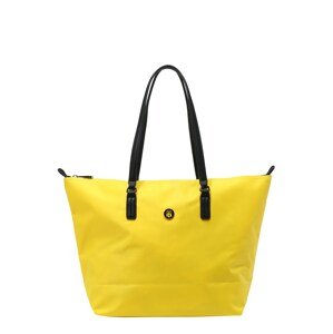 TOMMY HILFIGER Shopper táska 'Poppy'  sárga / fekete