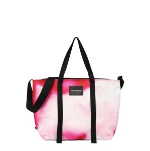 Calvin Klein Jeans Shopper táska 'MARBLE'  fehér / rózsaszín / piros