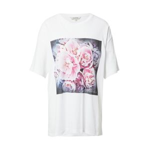 Herrlicher T-Shirt  fehér / sötétszürke / orchidea / púder / ibolyakék