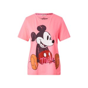 Frogbox Póló 'Mickey'  rózsaszín / fehér / narancs / fekete / tengerészkék