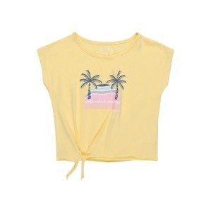 ROXY Shirt 'PURA PLAYA B'  sárga / tengerészkék / rózsaszín / fehér / türkiz
