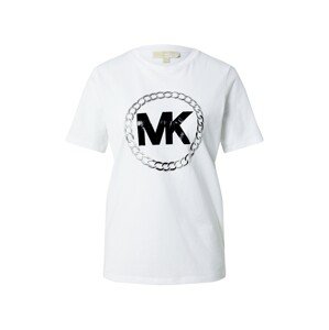 MICHAEL Michael Kors Póló  fehér / fekete / ezüst
