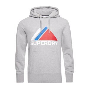 Superdry Tréning póló  szürke melír / piros / kék / fehér