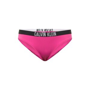 Calvin Klein Swimwear Bikini nadrágok  fukszia / fekete / fehér