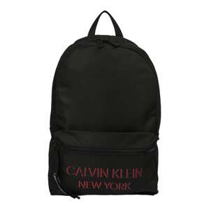 Calvin Klein Hátizsák 'CAMPUS'  fekete / piros