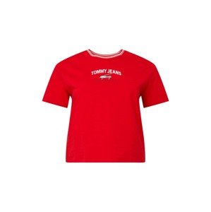 Tommy Jeans Curve Póló  piros / fehér / tengerészkék