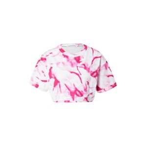 Calvin Klein Jeans Póló 'MARBLE'  fehér / rózsaszín