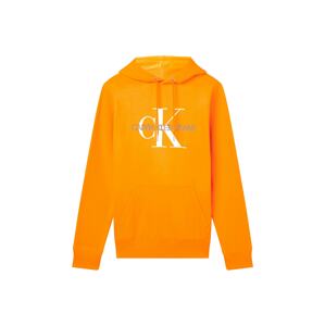 Calvin Klein Jeans Tréning póló  sötét narancssárga / fehér / ezüstszürke