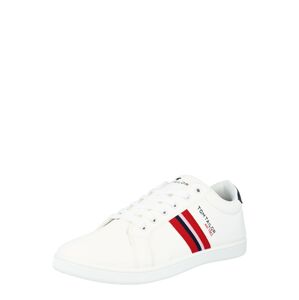 TOM TAILOR Sneaker  fehér / fekete / piros