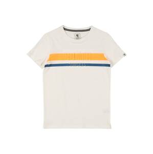 GARCIA T-Shirt  fehér / narancs / kék