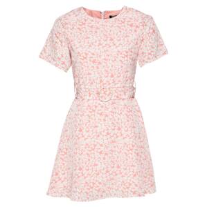 Fashion Union Nyári ruhák 'AMBER'  rózsaszín / fehér
