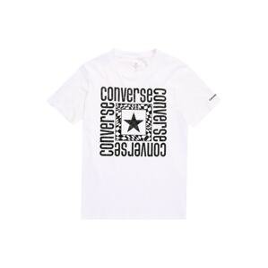 CONVERSE T-Shirt  fehér / fekete