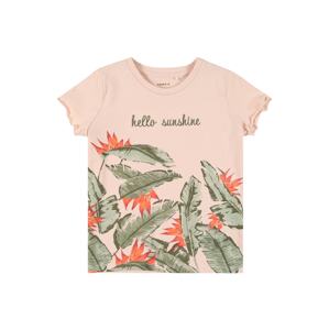 NAME IT T-Shirt 'FIRENZE'  pasztell-rózsaszín / menta / olíva / narancs