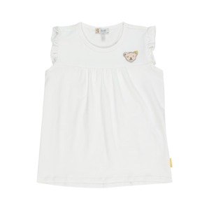 Steiff Collection Unisex Kinder - Shirts & Tops 'T-Shirt'  fehér / cappuccinobarna / sárga