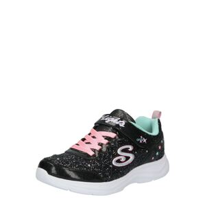 SKECHERS Sportcipő  fekete / pasztellzöld / világos-rózsaszín / vegyes színek