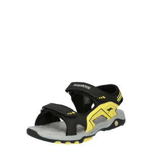 KangaROOS Nyitott cipők 'Everest'  sárga / fekete / világosszürke