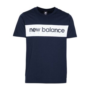 new balance Póló 'Athletics Linear'  sötétkék / fehér / világoskék