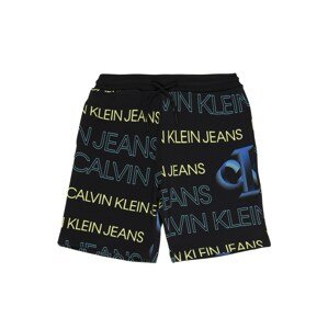 Calvin Klein Jeans Nadrág  fekete / sárga / kék