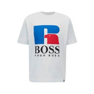 BOSS Casual Póló 'Russell Athletic'  fehér / királykék / piros