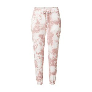 HOLLISTER Pizsama nadrágok  fehér / fáradt rózsaszín