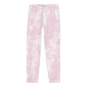 Calvin Klein Jeans Nadrág  rózsaszín / fehér