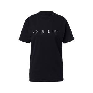Obey Shirt 'NOVEL'  fekete / fehér