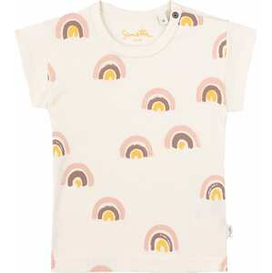 Sanetta Pure T-Shirt  gyapjúfehér / rózsaszín / aranysárga / barna