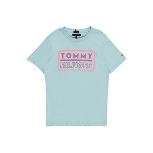 TOMMY HILFIGER Póló  világoskék / rózsaszín / sötét-rózsaszín / piros / fehér