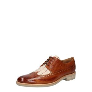 MELVIN & HAMILTON Fűzős cipő 'CLINT 34'  barna / bézs / világospiros