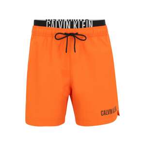 Calvin Klein Swimwear Rövid fürdőnadrágok  narancs / fekete / fehér