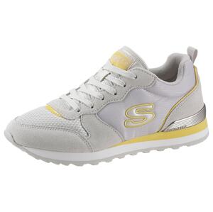 SKECHERS Rövid szárú sportcipők 'OG 85'  sárga / világosszürke / ezüst