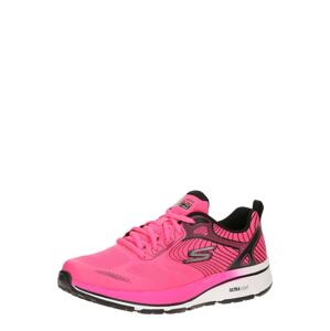 SKECHERS Rövid szárú edzőcipők 'GO RUN'  rózsaszín / fekete