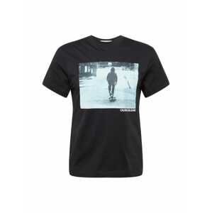 Calvin Klein Jeans Póló 'URBAN SKATER'  fekete / azúr / grafit