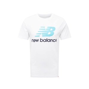 new balance Póló  fehér / neonkék / fekete