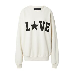 RAIINE Sweatshirt 'LAUREL'  fehér / fekete
