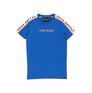 Cars Jeans Póló 'MOUNT'  kobaltkék / fehér / narancs
