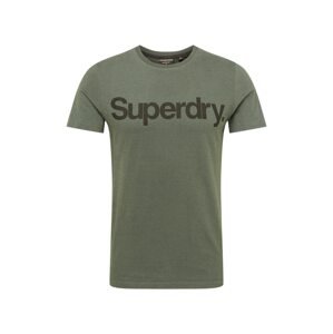 Superdry Póló 'Military'  khaki / fekete