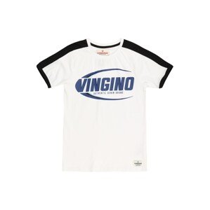VINGINO Póló 'Hampion'  fehér / tengerészkék / fekete