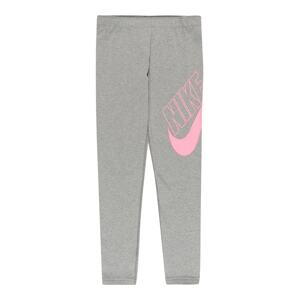 Nike Sportswear Leggings  szürke / világos-rózsaszín