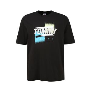 Tommy Jeans Plus Póló  fekete / fehér / türkiz / világos sárga