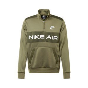 Nike Sportswear Tréning póló  olíva / fehér / khaki