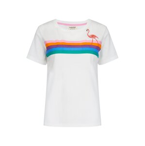 Sugarhill Brighton T-Shirt 'Maggie Flamingo Boardwalk'  fehér / vegyes színek
