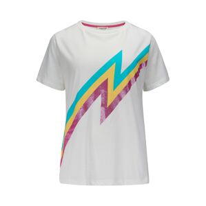Sugarhill Brighton T-Shirt 'Maggie Zap! Bright Lightning'  sárga / türkiz / lila / piszkosfehér