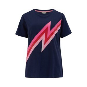 Sugarhill Brighton Póló 'Maggie Zap! Pink Lightning'  tengerészkék / világos-rózsaszín / fukszia